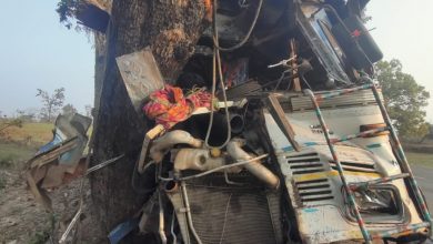 Photo of अनियंत्रित ट्रक पेड़ से टकराई मौके पर एक की मौत , एक गंभीर ।